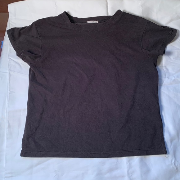 Brandy Melville Tops - 3 for 30$:Faux Suede Crop Top Tee